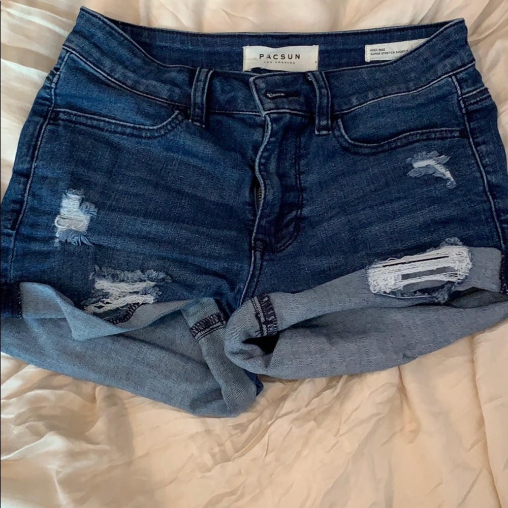 Hi-rise shorts